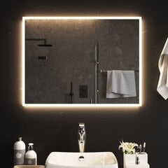 Vonios kambario LED veidrodis, 80x60cm kaina ir informacija | Veidrodžiai | pigu.lt