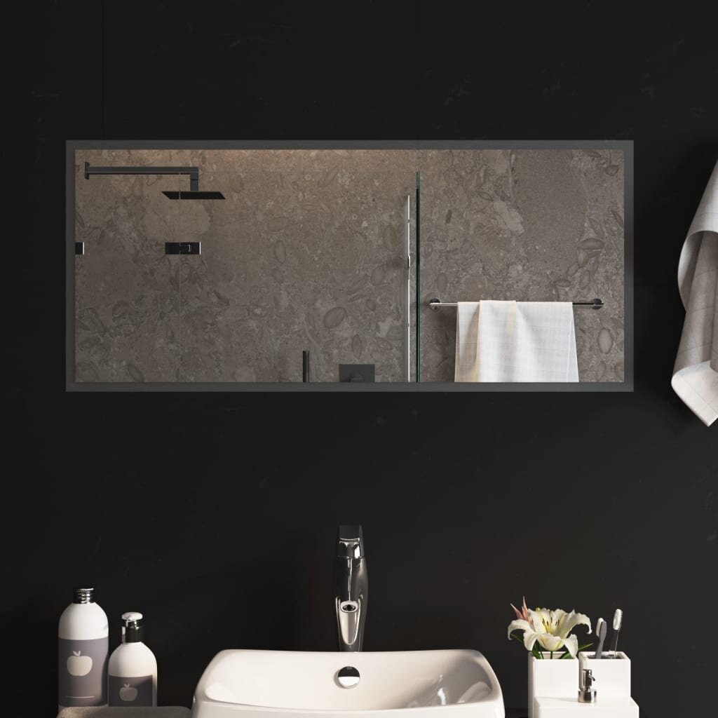 Vonios kambario LED veidrodis, 90x40cm kaina ir informacija | Veidrodžiai | pigu.lt