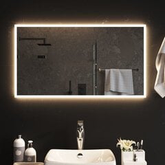 Vonios kambario LED veidrodis, 90x50cm kaina ir informacija | Veidrodžiai | pigu.lt