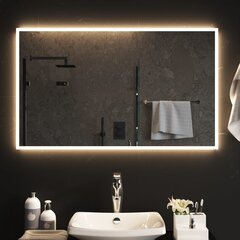 Vonios kambario LED veidrodis, 100x60cm kaina ir informacija | Veidrodžiai | pigu.lt