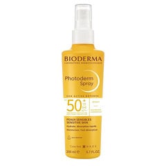 Спрей для загара Bioderma Photoderm с фактором защиты SPF 50 цена и информация | Кремы от загара | pigu.lt