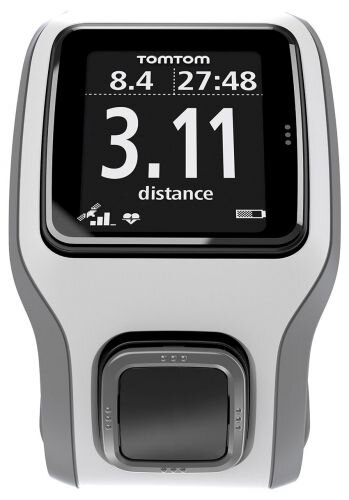 Bėgimo laikrodis TomTom Runner su širdies ritmo jutikliu, pilkas цена и информация | Žingsniamačiai, chronometrai, širdies ritmo monitoriai | pigu.lt