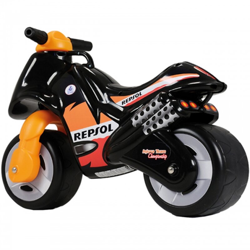 Paspiriamas motociklas Injusa Repsol, juodas kaina ir informacija | Žaislai kūdikiams | pigu.lt