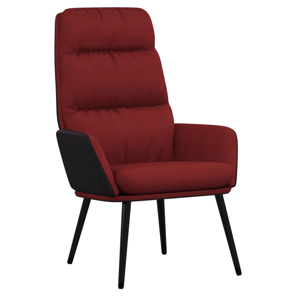 Poilsio kėdė, raudonojo vyno spalvos цена и информация | Lauko kėdės, foteliai, pufai | pigu.lt