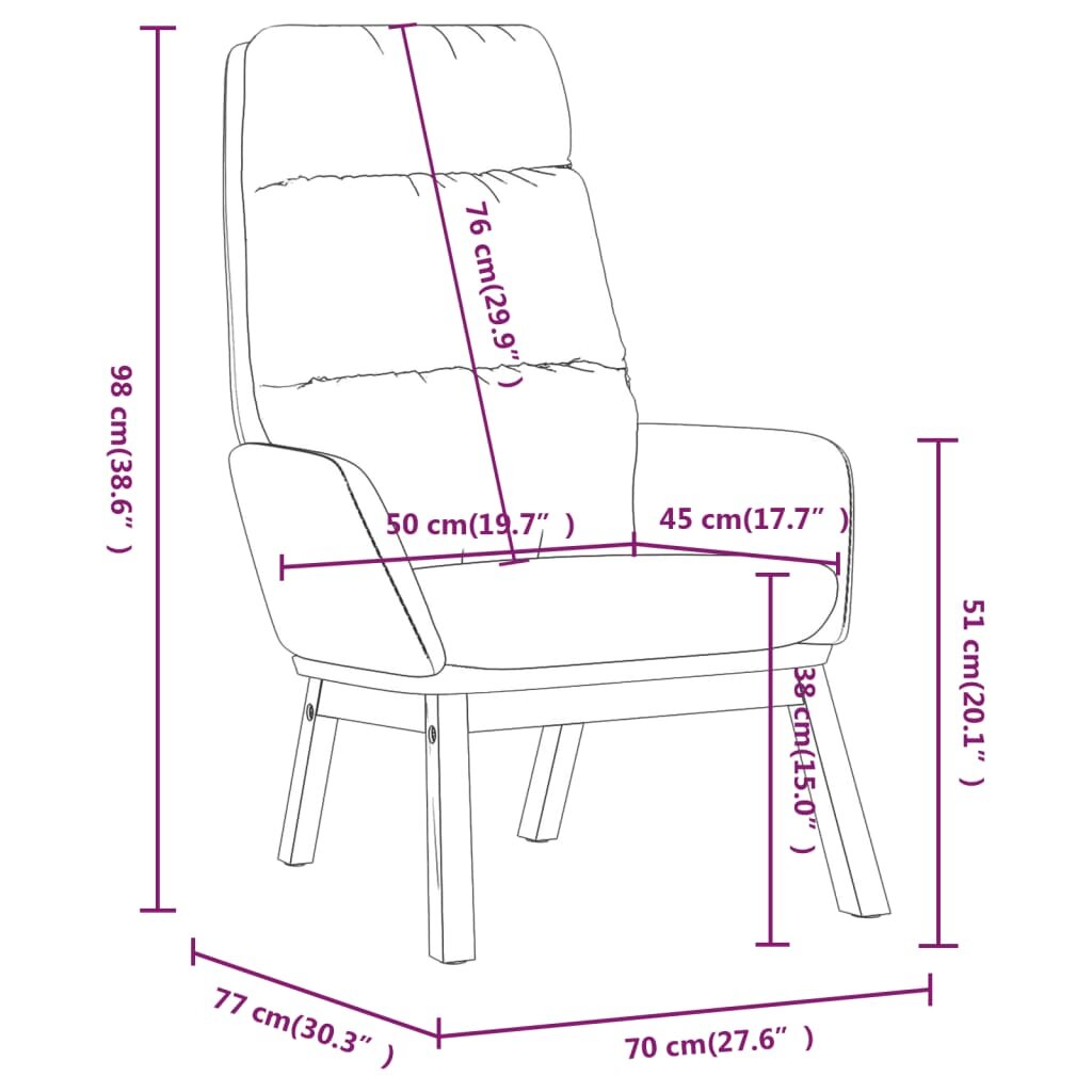 Poilsio kėdė, mėlynos spalvos цена и информация | Lauko kėdės, foteliai, pufai | pigu.lt