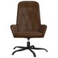 Poilsio kėdė, rudos spalvos, dirbtinė oda, blizgi kaina ir informacija | Lauko kėdės, foteliai, pufai | pigu.lt