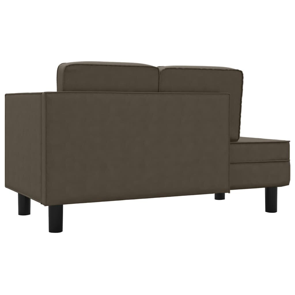 Dvivietė sofa-lova, Dirbtinė oda, pilka kaina ir informacija | Sofos | pigu.lt