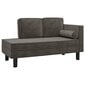 Dvivietė sofa-lova, Aksomas, tamsiai pilka цена и информация | Sofos | pigu.lt