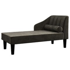 Dvivietė sofa-lova, Aksomas, juoda цена и информация | Диваны | pigu.lt