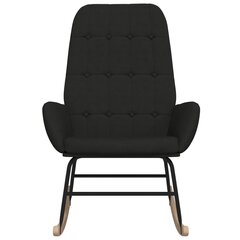 Supama kėdė, juodos spalvos, audinys цена и информация | Кресла в гостиную | pigu.lt