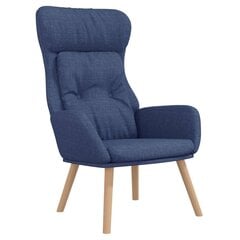Poilsio kėdė, mėlynos spalvos, audinys цена и информация | Кресла в гостиную | pigu.lt