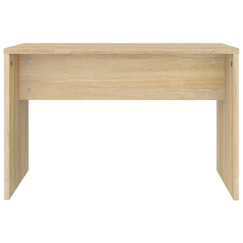 Kosmetinio staliuko kėdutė, ąžuolo, 70x35x45cm, mediena kaina ir informacija | Batų spintelės, lentynos ir suolai | pigu.lt