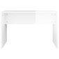 Kosmetinio staliuko kėdutė, balta, 70x35x45cm, mediena, blizgi kaina ir informacija | Batų spintelės, lentynos ir suolai | pigu.lt
