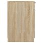Rašomojo stalo spintelė, ąžuolo, 33,5x50x75cm, apdirbta mediena kaina ir informacija | Svetainės spintelės | pigu.lt