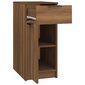 Rašomojo stalo spintelė, ruda, 33,5x50x75cm, apdirbta mediena kaina ir informacija | Svetainės spintelės | pigu.lt