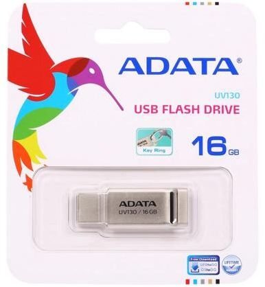 Atmintinė A-data UV130 16GB, USB 2.0, Auksinė цена и информация | USB laikmenos | pigu.lt