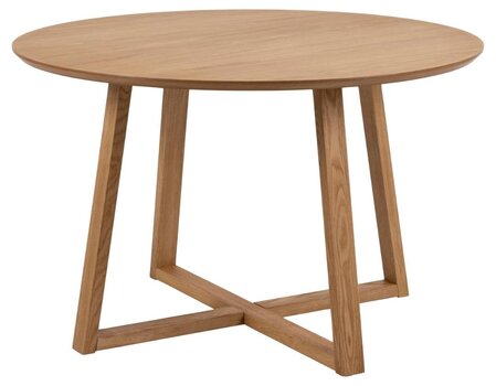 Virtuvės ir valgomojo stalas Malika, ąžuolo spalvos kaina ir informacija | Virtuvės ir valgomojo stalai, staliukai | pigu.lt