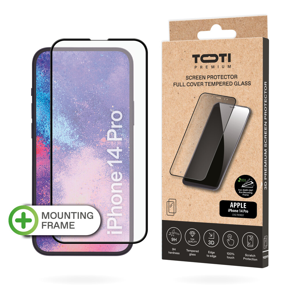 TOTI 3D iPhone 14 Pro цена и информация | Apsauginės plėvelės telefonams | pigu.lt