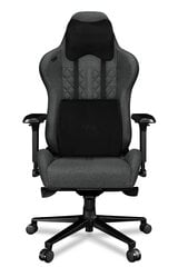 Компьютерное кресло Yumisu 2050 для игроков, тканевая обивка, серый с черным цена и информация | Офисные кресла | pigu.lt