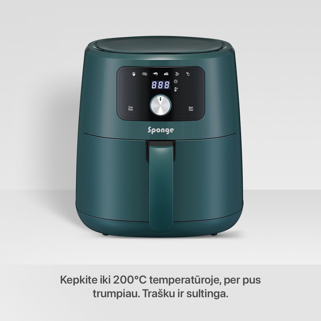 Sponge Air Fryer 6L цена и информация | Gruzdintuvės | pigu.lt