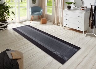 Kilimas Hanse Home Band, 80x200 cm, juodas kaina ir informacija | Kilimai | pigu.lt