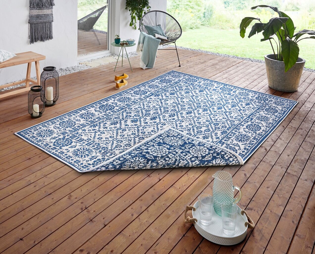 Northrugs dvipusis kilimas Curacao 150x80 cm цена и информация | Kilimai | pigu.lt