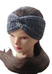Теплая повязка на голову эластичная, изготовлена ​​из акрила, полушерсти/ручной работы цена и информация | Женские шапки | pigu.lt