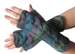Варежки / вязаные перчатки / зимние перчатки / перчатки без пальцев цена и информация | Женские перчатки | pigu.lt