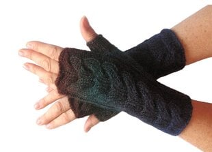 Варежки / вязаные перчатки / зимние перчатки / перчатки без пальцев из мягкого акрила, шерсти, смесового мохера. цена и информация | Женские перчатки | pigu.lt