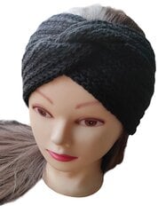 Теплая повязка на голову эластичная, изготовлена ​​из акрила, полушерстяного материала/ручной работы. цена и информация | Женские шапки | pigu.lt