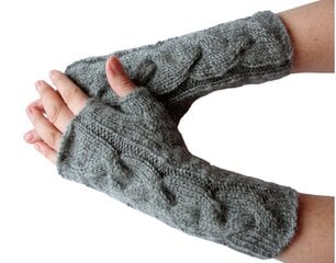Варежки / вязаные перчатки / зимние перчатки / перчатки без пальцев из акрила, смесовой шерсти цена и информация | Женские перчатки | pigu.lt