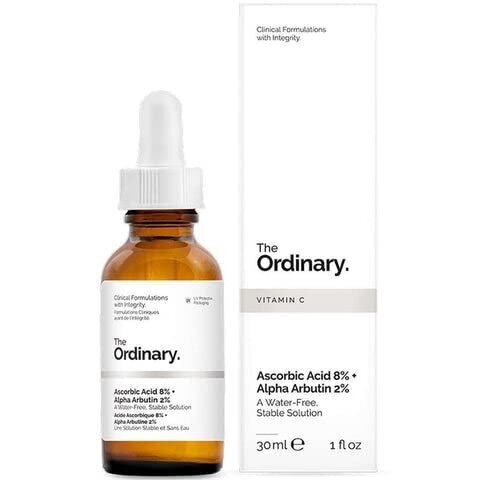 Veido serumas The Ordinary Ascorbic Acid 8% + Alpha Arbutin 2% kaina ir informacija | Veido aliejai, serumai | pigu.lt