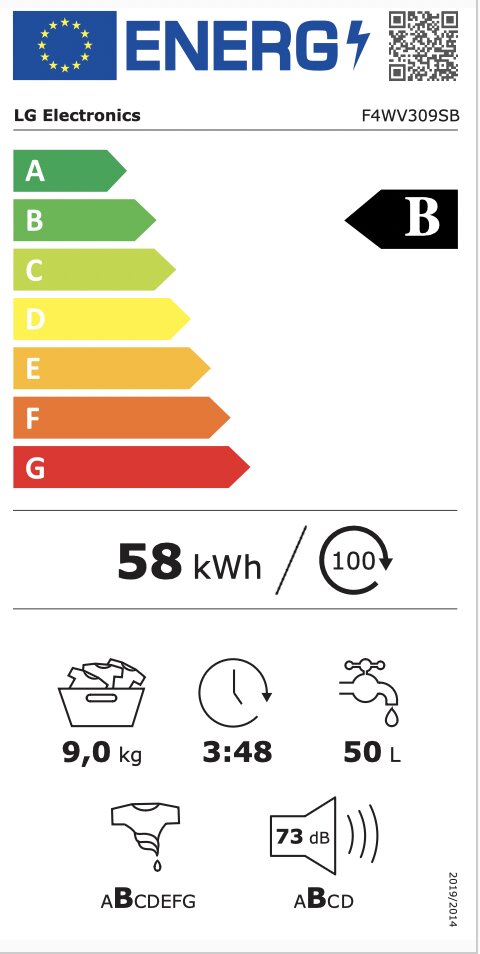 LG F4WV309SB цена и информация | Skalbimo mašinos | pigu.lt