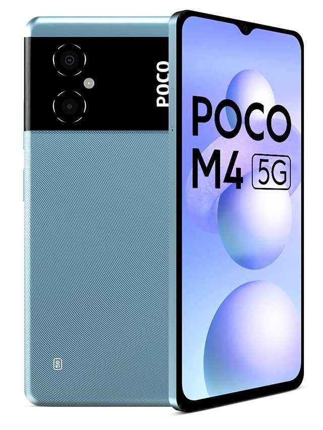 Poco M4 5G 6/128GB MZB0BF5EU Cool Blue kaina ir informacija | Mobilieji telefonai | pigu.lt