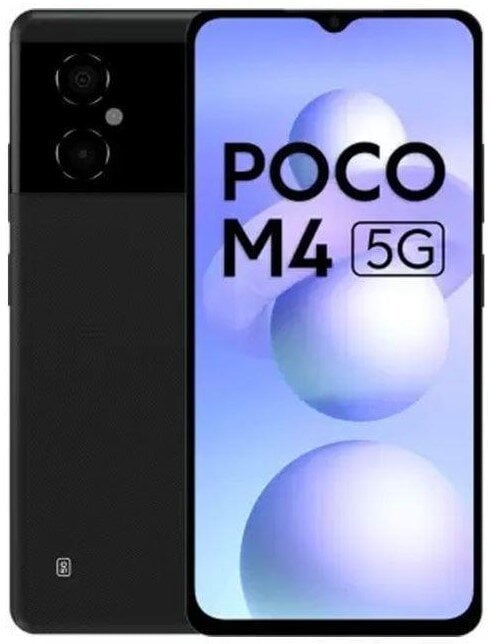 Xiaomi Poco M4 5G 4/64GB MZB0BEXEU Power Black kaina ir informacija | Mobilieji telefonai | pigu.lt