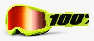 Sniego akiniai vaikams MX 100% Starta 2 Junior, geltoni kaina ir informacija | Slidinėjimo akiniai | pigu.lt