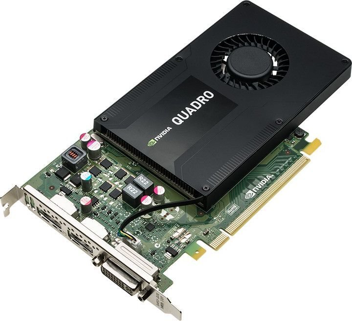 PNY Technologies nVIDIA K2200 Quadro 4GB GDDR5 (128 bit) DVI-D, 2x DisplayPort (VCQK2200-PB) kaina ir informacija | Vaizdo plokštės (GPU) | pigu.lt