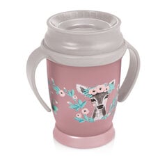Чашка с ручками Lovi 360 Wild Soul Girl, розовая, 250 мл, 9 месяцев+ цена и информация | Детская посуда, контейнеры для молока и еды | pigu.lt