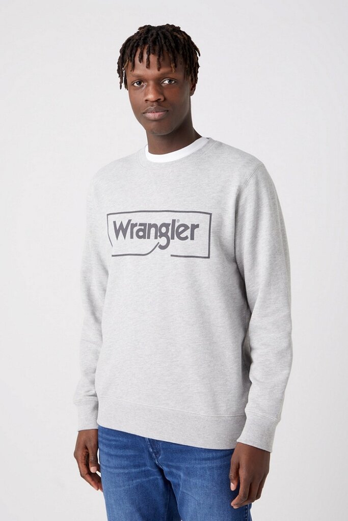 Megztinis vyrams Wrangler, pilkos spalvos цена и информация | Megztiniai vyrams | pigu.lt