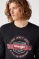 Marškiniai ilgomis rankovėmis Wrangler, juodi цена и информация | Vyriški marškinėliai | pigu.lt