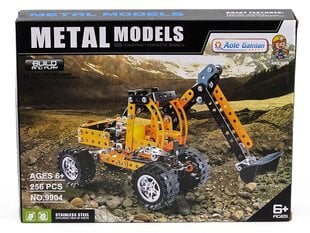 Metalo konstruktorius ekskavatorius Metal model, 256 d. kaina ir informacija | Konstruktoriai ir kaladėlės | pigu.lt