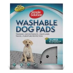 Моющиеся подушечки Simple Solution для собак, 86x91 см, 2 шт. цена и информация | Средства по уходу за животными | pigu.lt