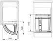 Šiukšliadėžė Franke Sorter Pivot 121.0307.563 kaina ir informacija | Šiukšliadėžės | pigu.lt