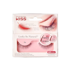 Kiss My Face Looks So Natural Lashes (1 pair) - False eyelashes for a natural look  Shy цена и информация | Накладные ресницы, керлеры | pigu.lt