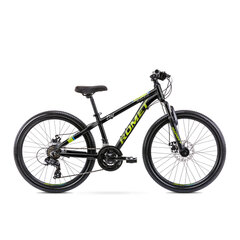 Detskij velosiped Romet Rambler Dirt, 8-12 let, 24" cernyj цена и информация | Велосипеды | pigu.lt