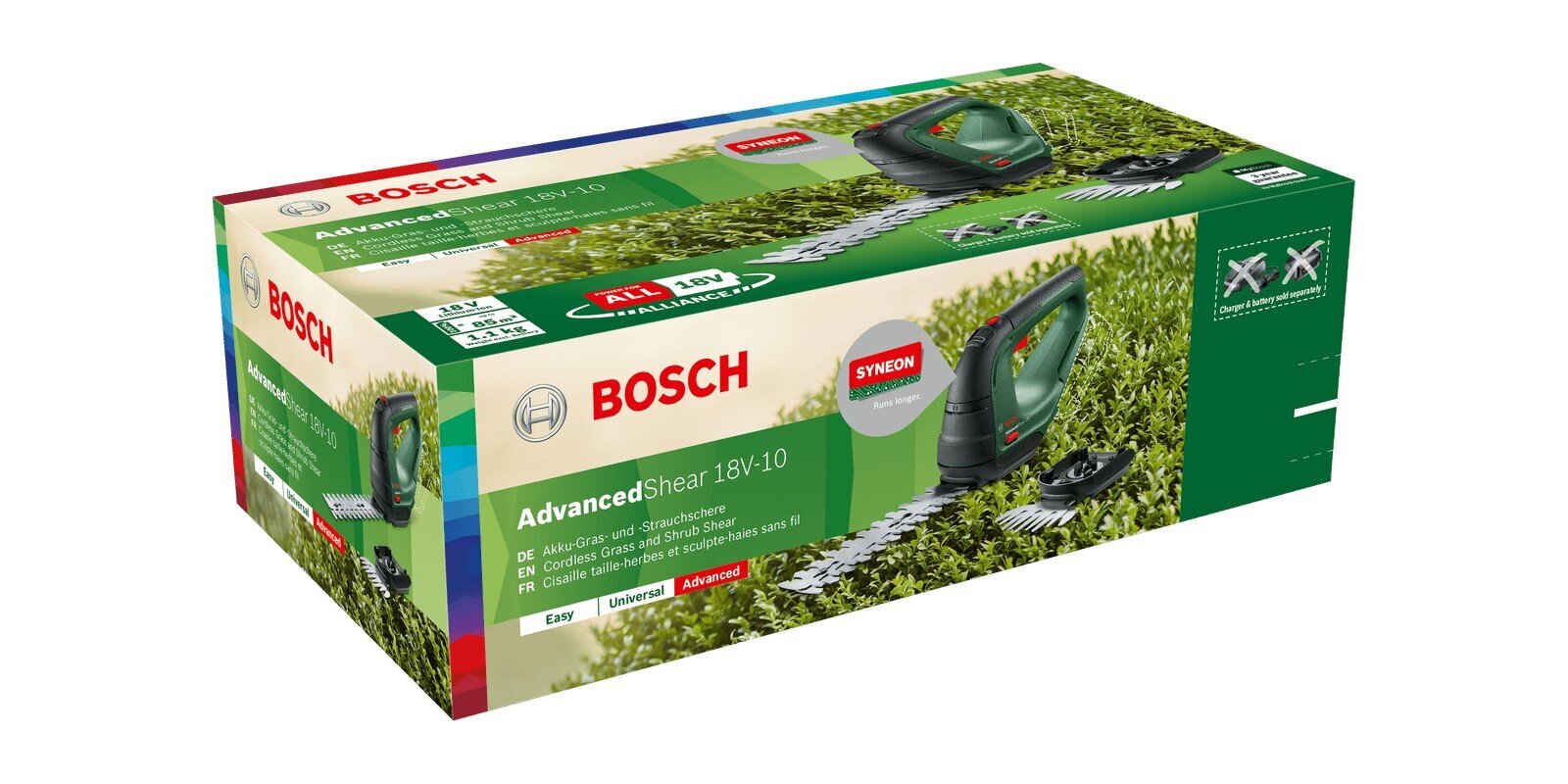 Bosch Advanced Shear 18V-10 kaina ir informacija | Gyvatvorių, žolės žirklės | pigu.lt