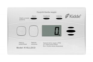 KIDDE Датчик угарного газа KIDDE K10LLDCO цена и информация | Детекторы дыма, газа | pigu.lt