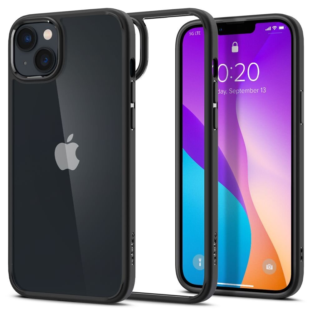 Dėklas Spigen ULTRA HYBRID skirtas iPhone 14 Plus, MATTE BLACK kaina ir informacija | Telefono dėklai | pigu.lt
