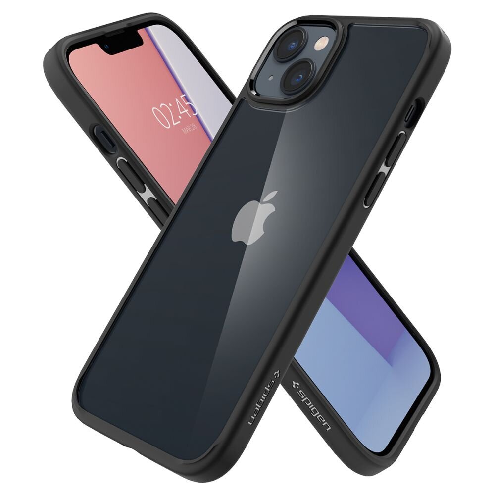 Dėklas Spigen ULTRA HYBRID skirtas iPhone 14 Plus, MATTE BLACK kaina ir informacija | Telefono dėklai | pigu.lt