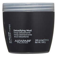 Kaukė Semi Di Lino Sublime Detoxifying Mud Alfaparf Milano, 500 ml kaina ir informacija | Priemonės plaukų stiprinimui | pigu.lt